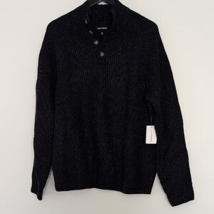 Men's Classic Black Crewneck Sweater